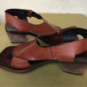 BUTTERO (ITALY)
 Women's Brown Leather Clogs